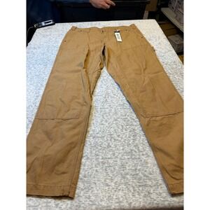 Alpine Design Men's 36x32 Utility Pants Brown Khaki Pre Washed Work Cargo NWT